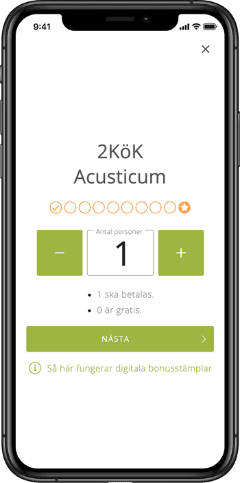 Bonusstämplar steg 2