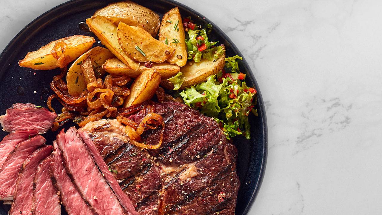 Filtrera restauranglistan på de som serverar "Kött"