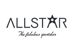 En logotype för restaurangen Allstar.