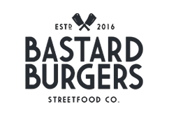 En logotype för restaurangen Bastard Burgers.