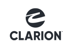 En logotype för Clarion Hotel.