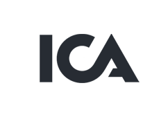 En logotype för ICA-restaurangen.